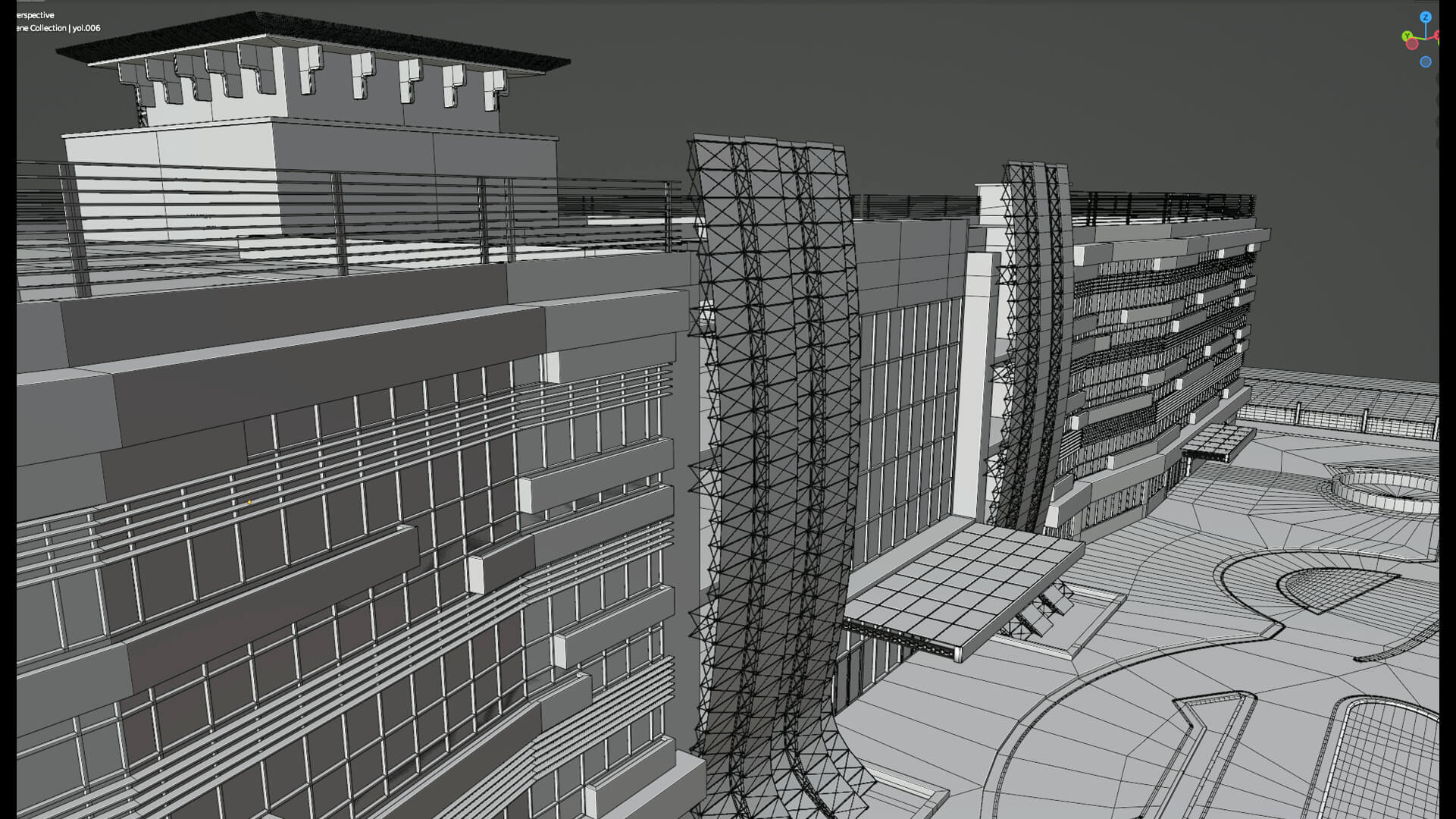 Building Complex Mesh Model by BsTen