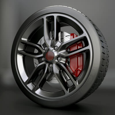 C Rim Tire Model