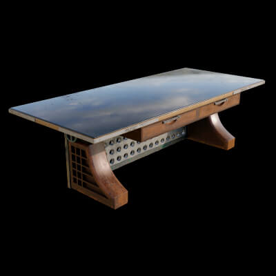 Massivetable Desk With Glass Top