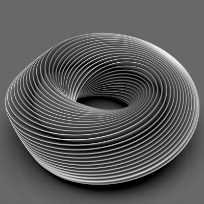 Thorusdeep Spiral Glass Sculpture