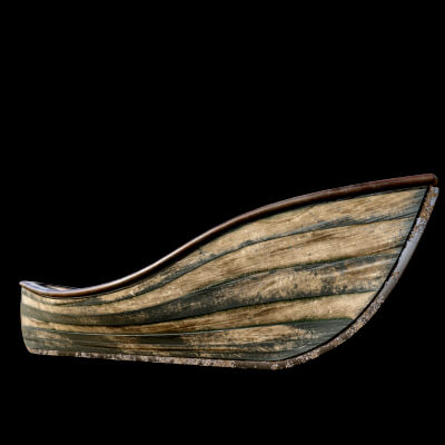 Wooden Boat Mesh Model