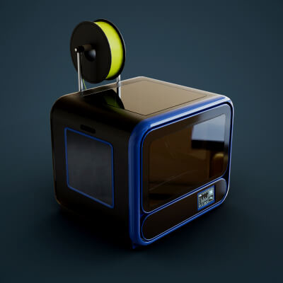 3D Printer with Spool of Filament