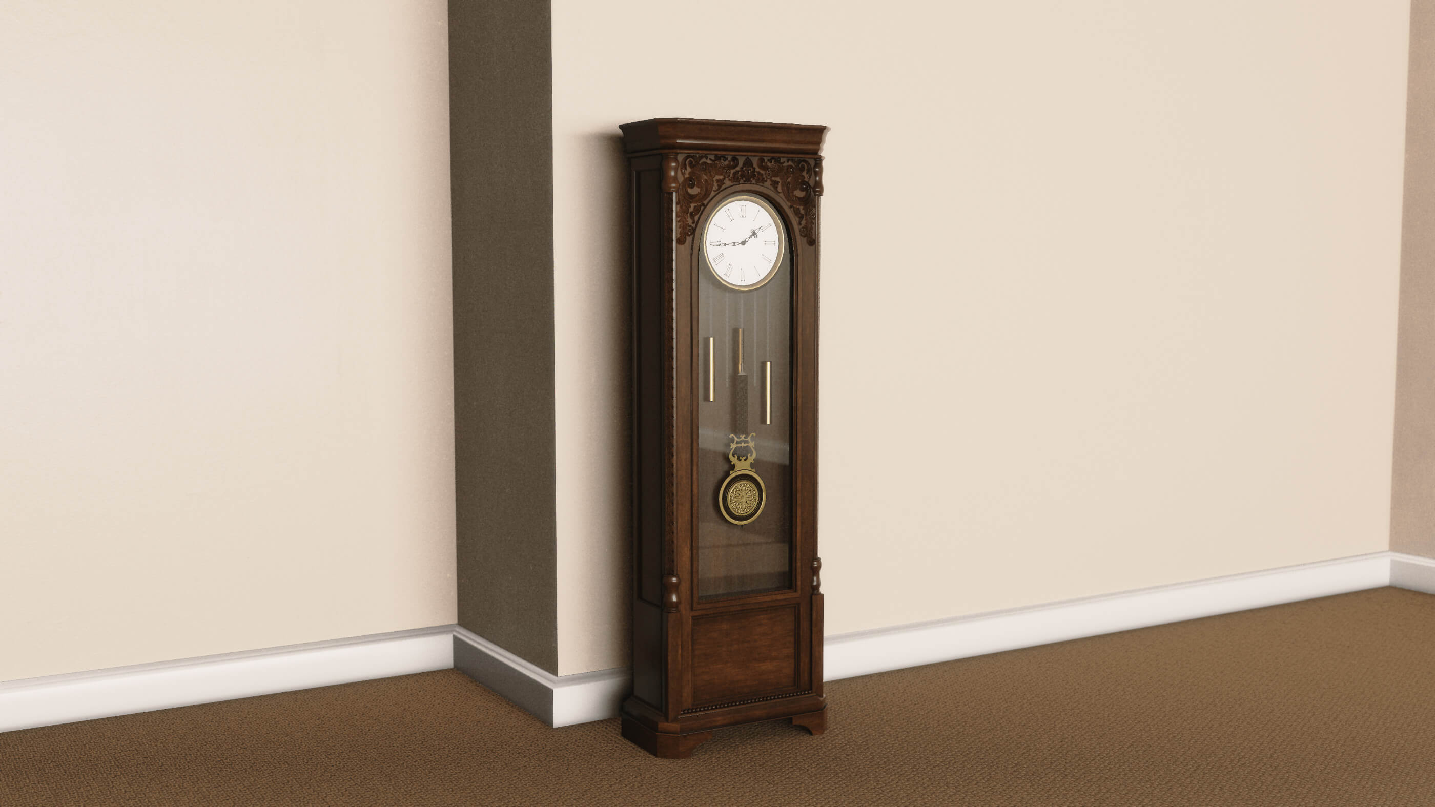 Grandfather Clock 3D Model by BSW2142