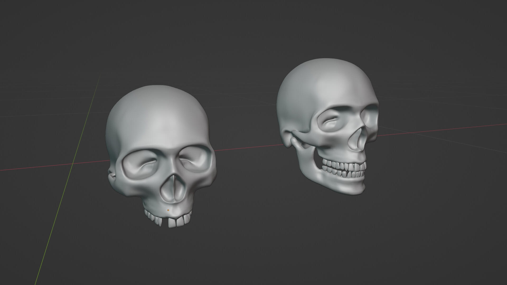Human Skulls - 3D Model by BSW2142