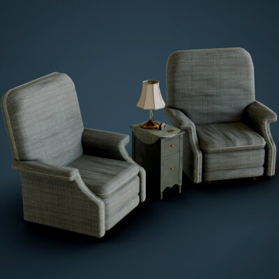 Old Side Stand and Recliner