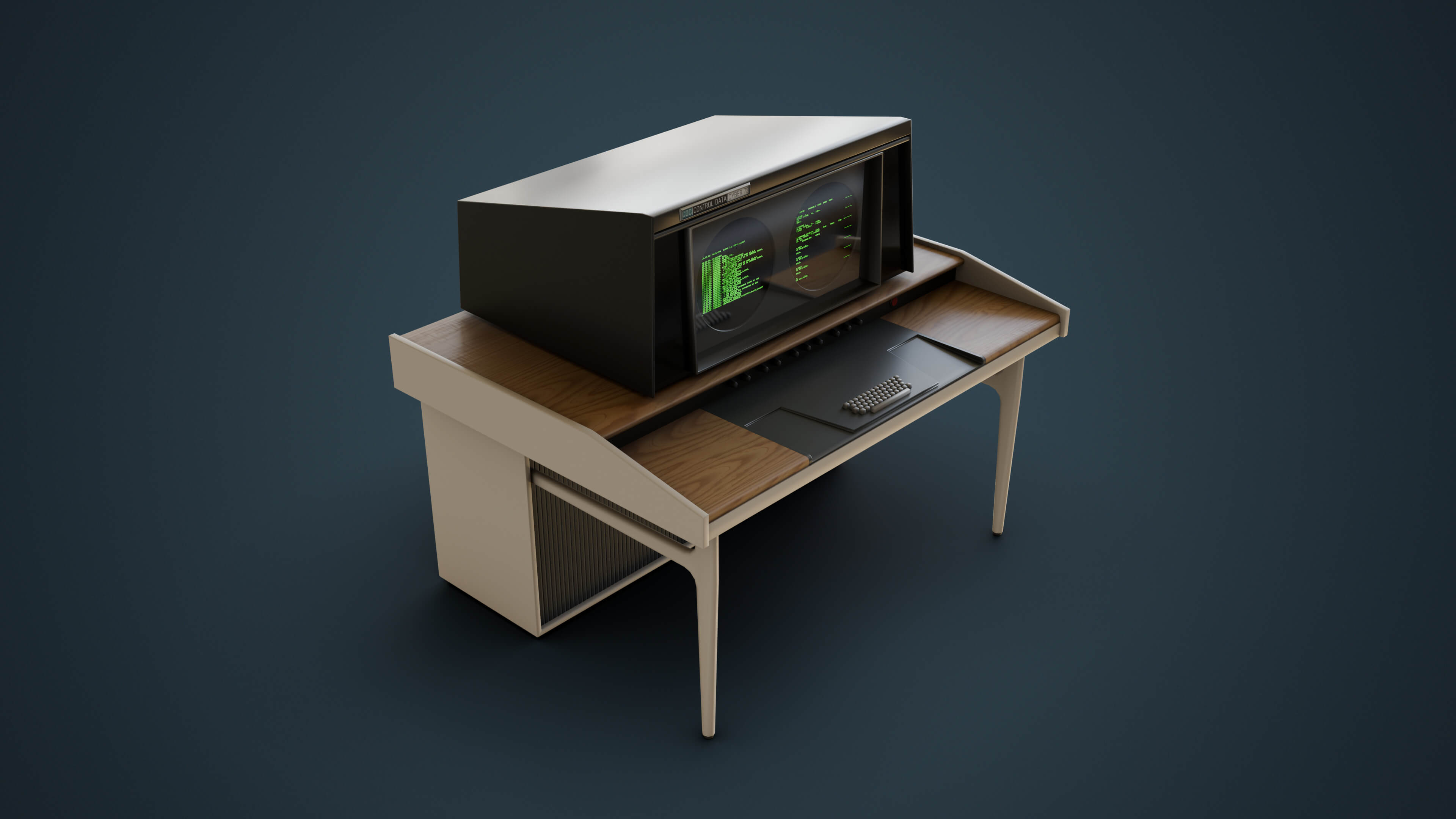 Retro Computer Terminal - 3D Model by BSW2142