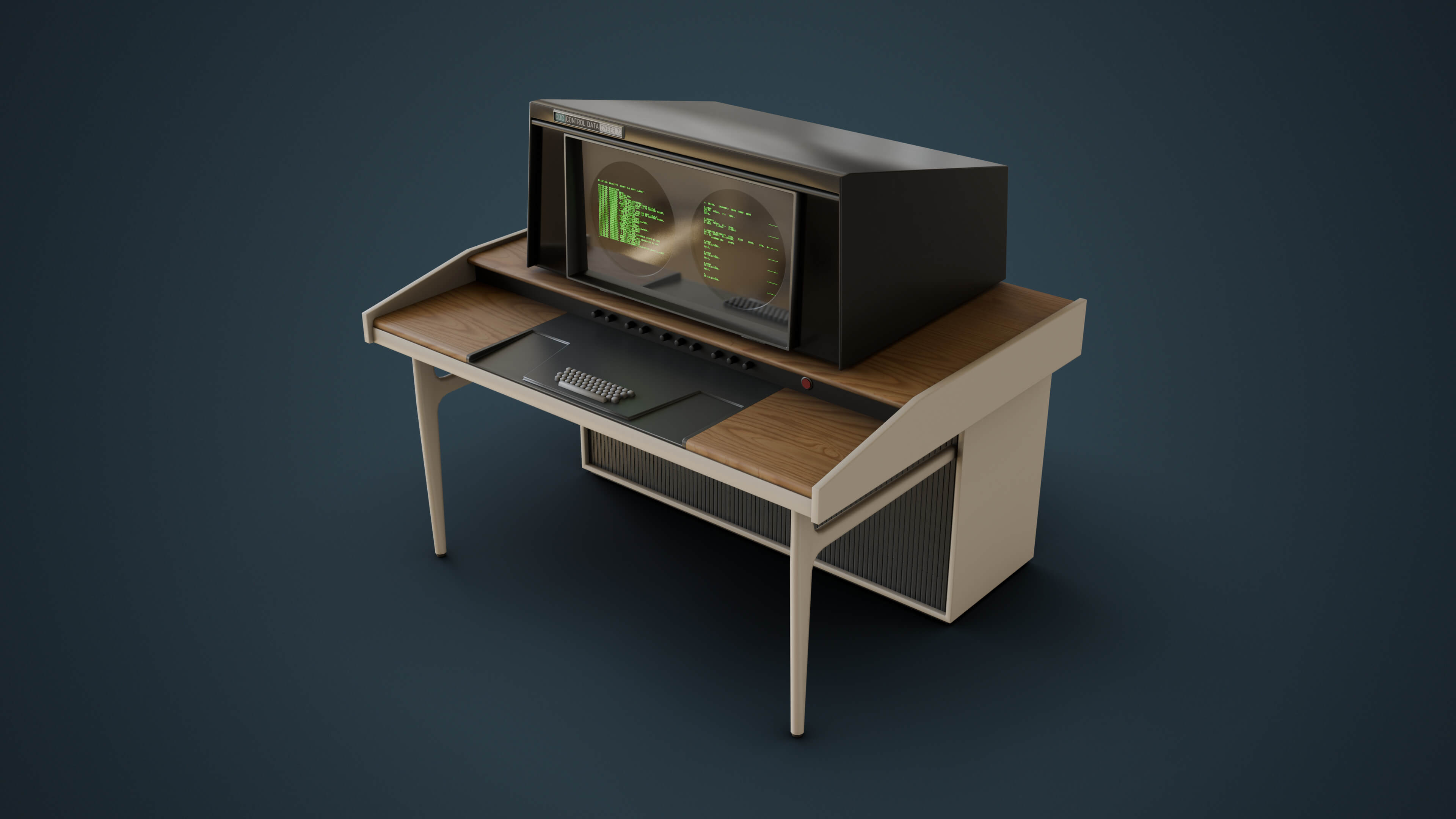 Retro Computer Terminal - 3D Model by BSW2142