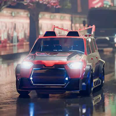 Toyota Probox Revamp Game Ready 3D Model
