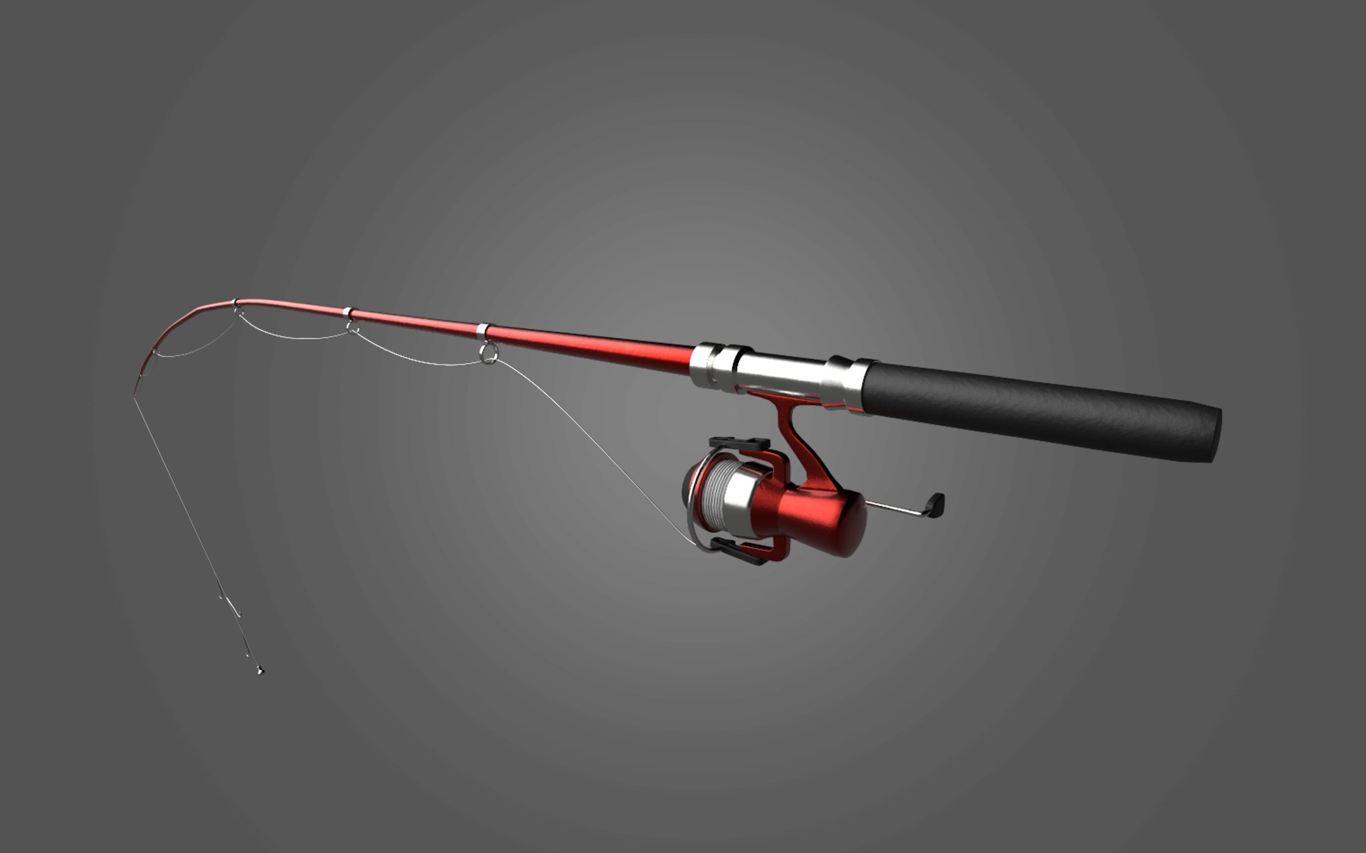 Fishing Pole 3D Model by BTVisuals