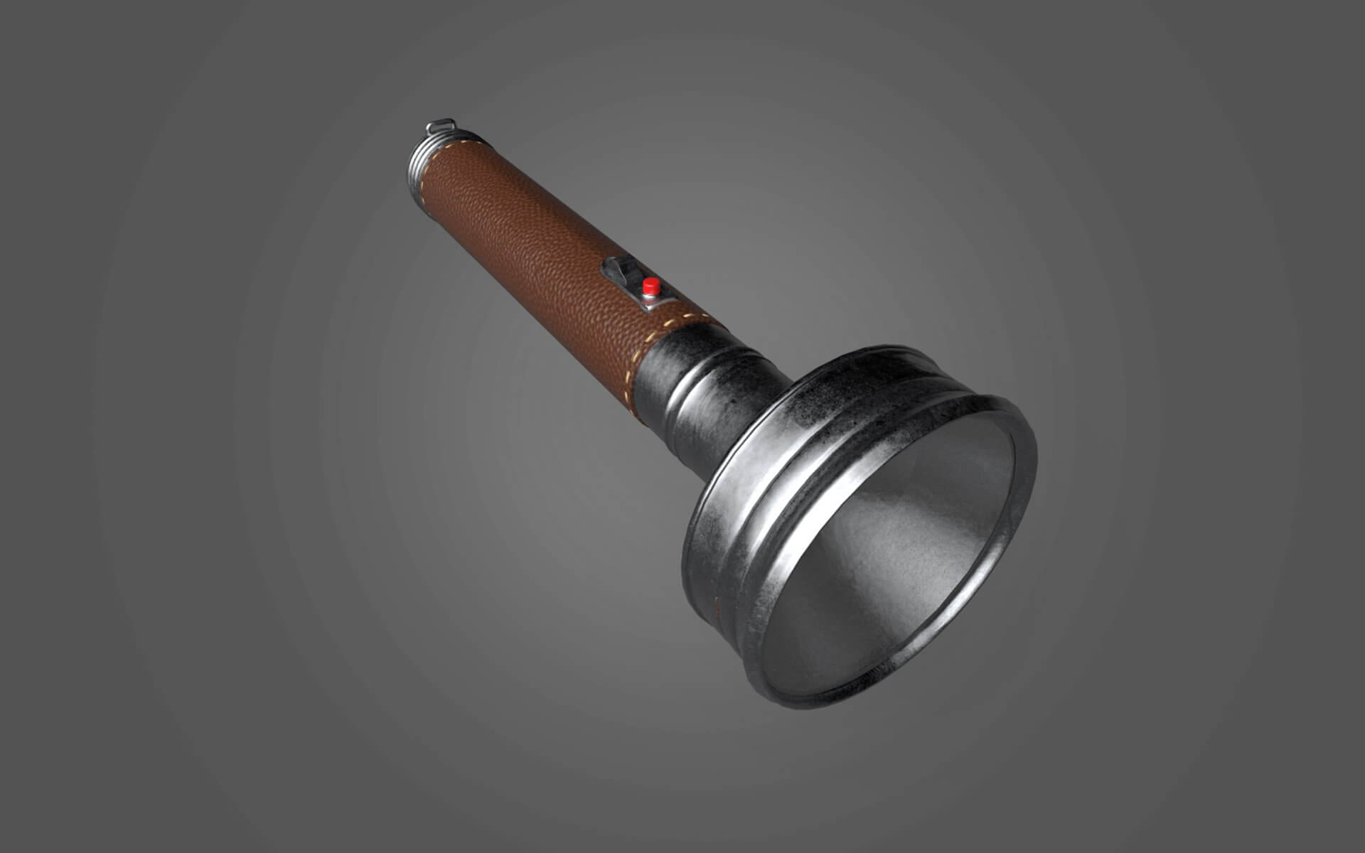 Vintage Flashlight 3D Model by BTVisuals