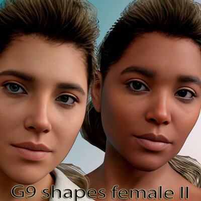 G9 Shapes Female Heads by Bu_es by bu_es