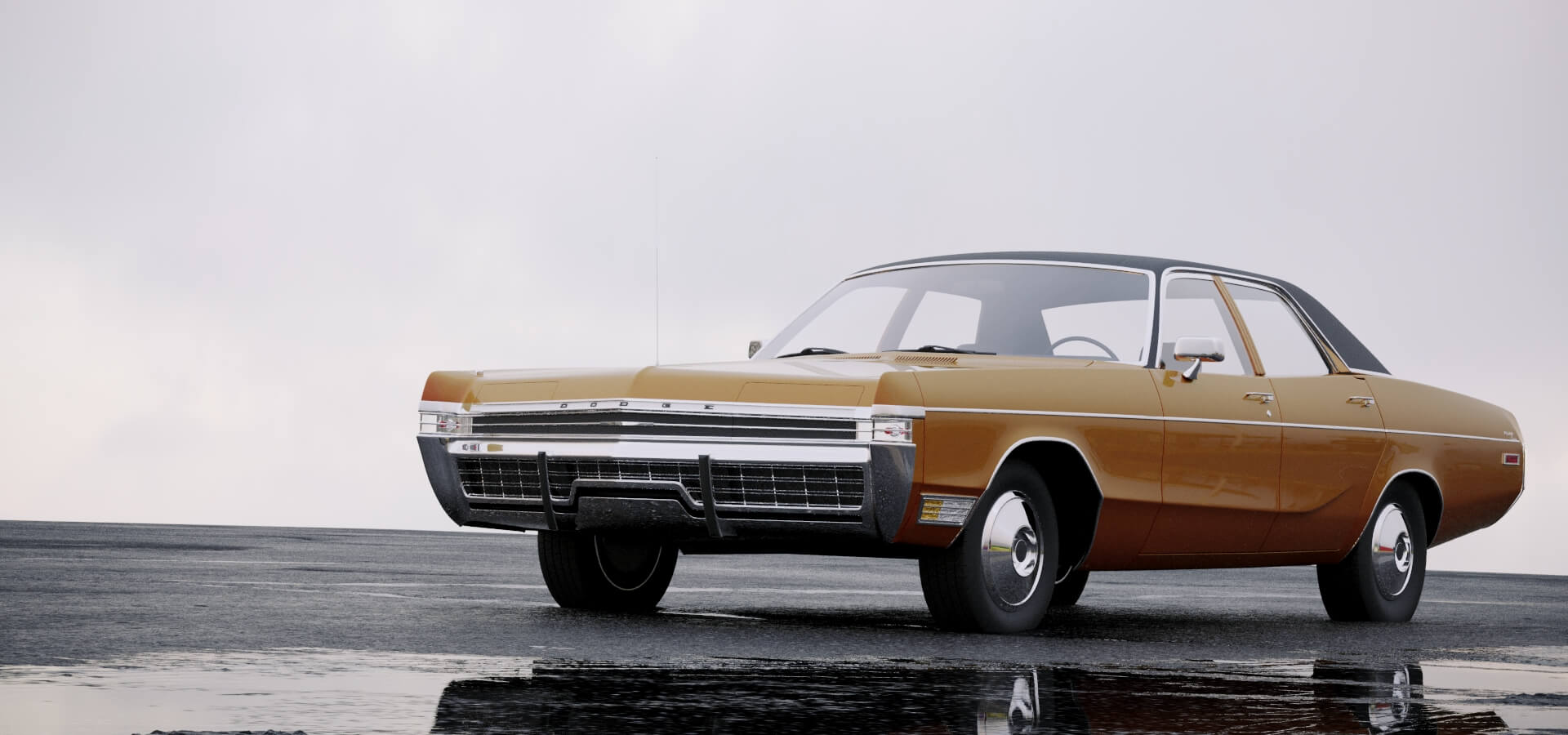 Dodge Monaco Sedan 1972 3d Model