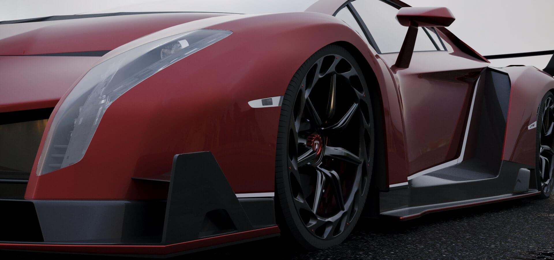 Lamborghini Veneno Hd Interior 3d Model