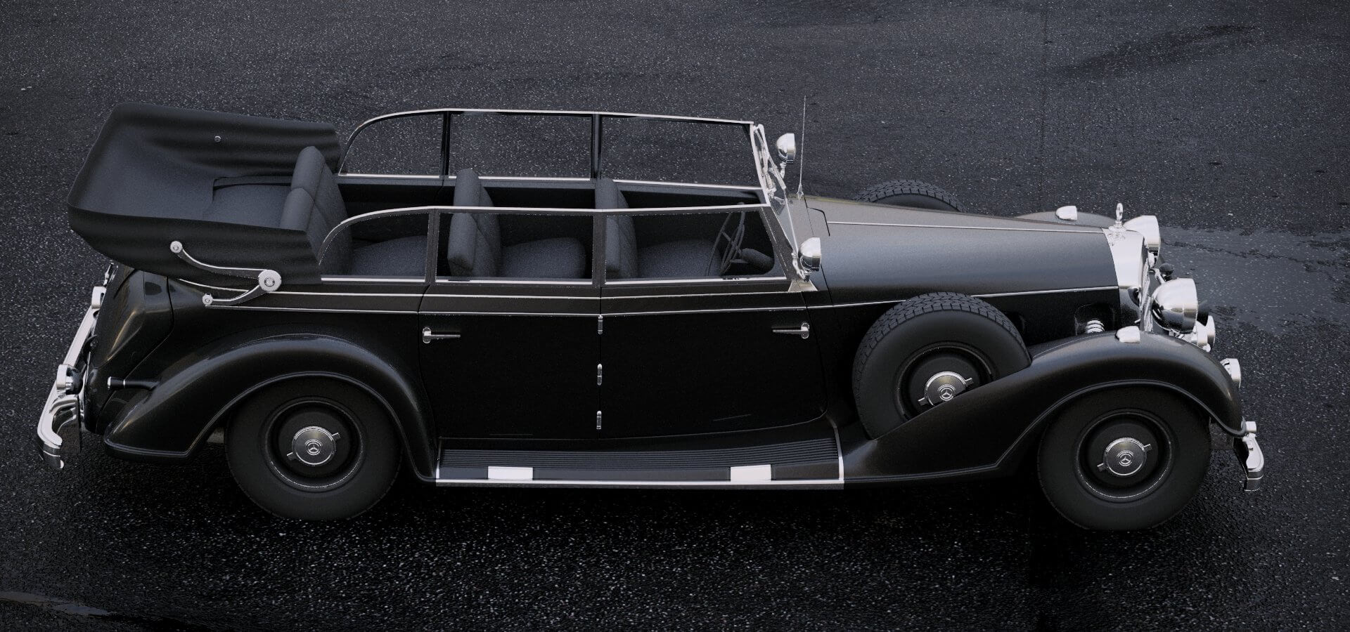 Mercedes Benz 770k 1936 3d Model