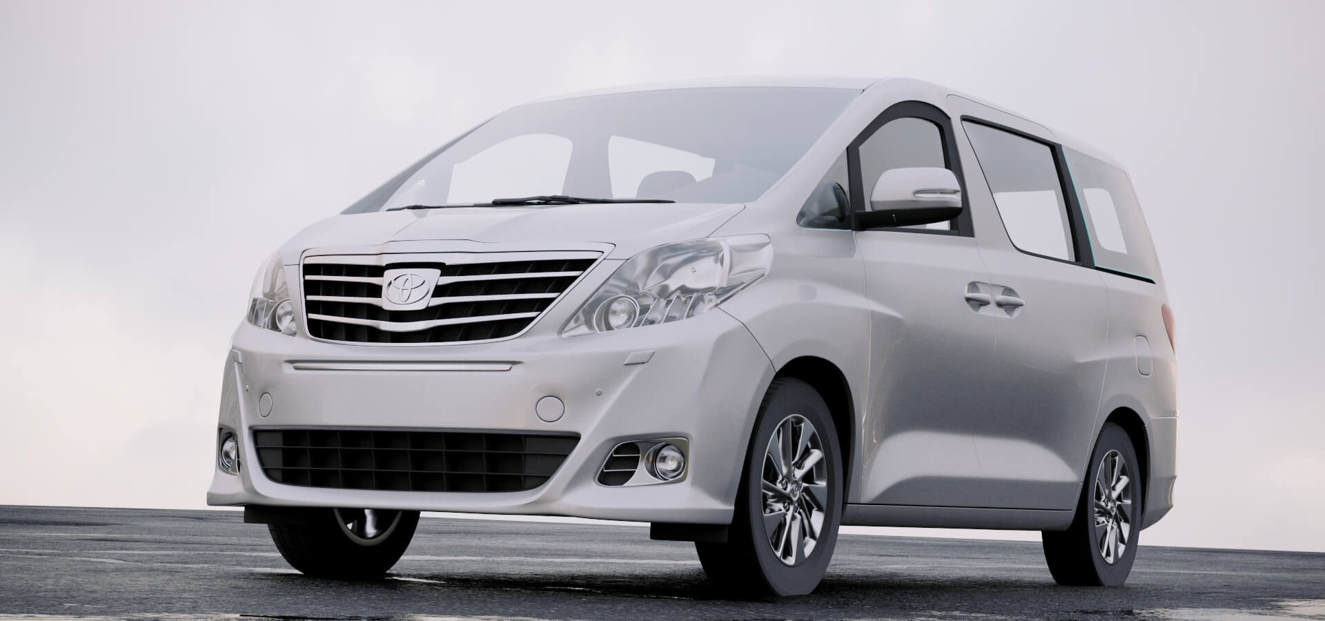 Toyota Alphard 2012 3d Model