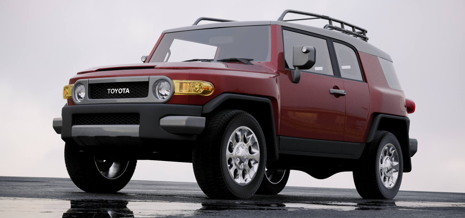 Toyota Fj Cruiser Detailed Interior 2010 3d Model