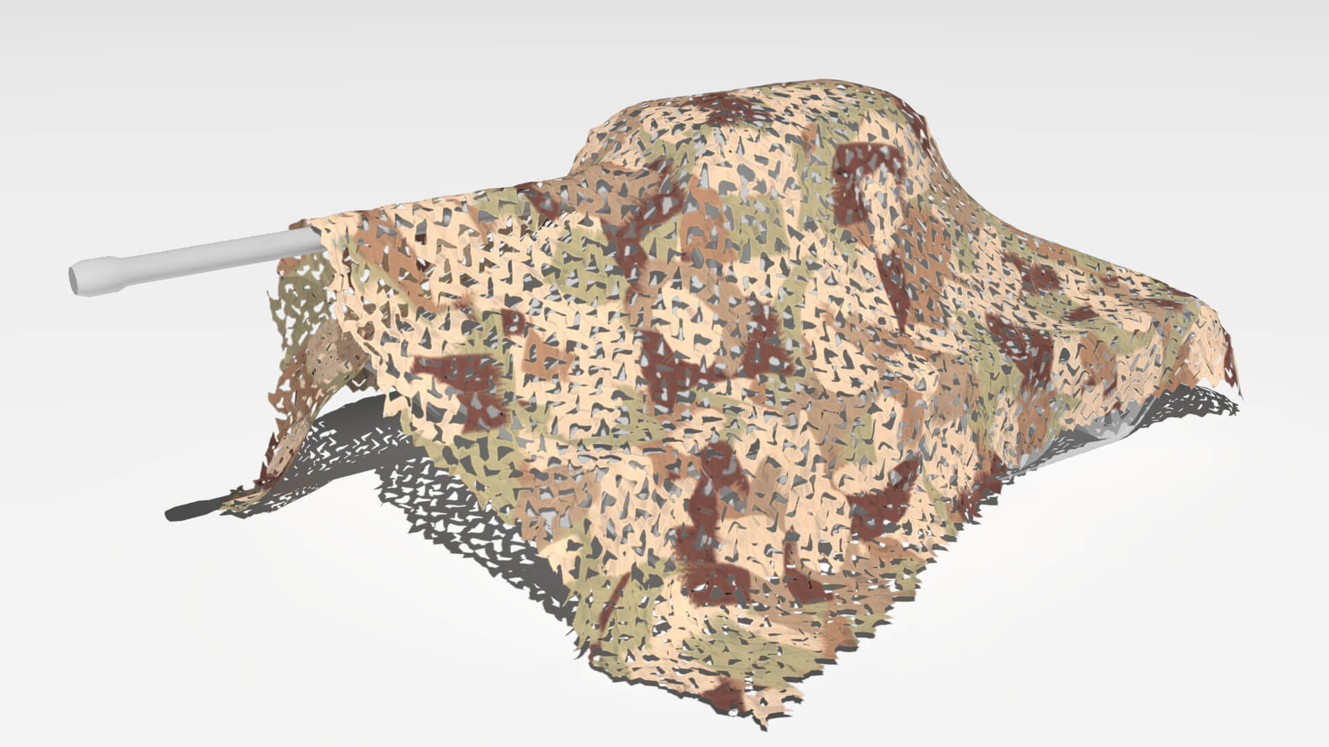 Camouflage Netting 3D Model by Buncic