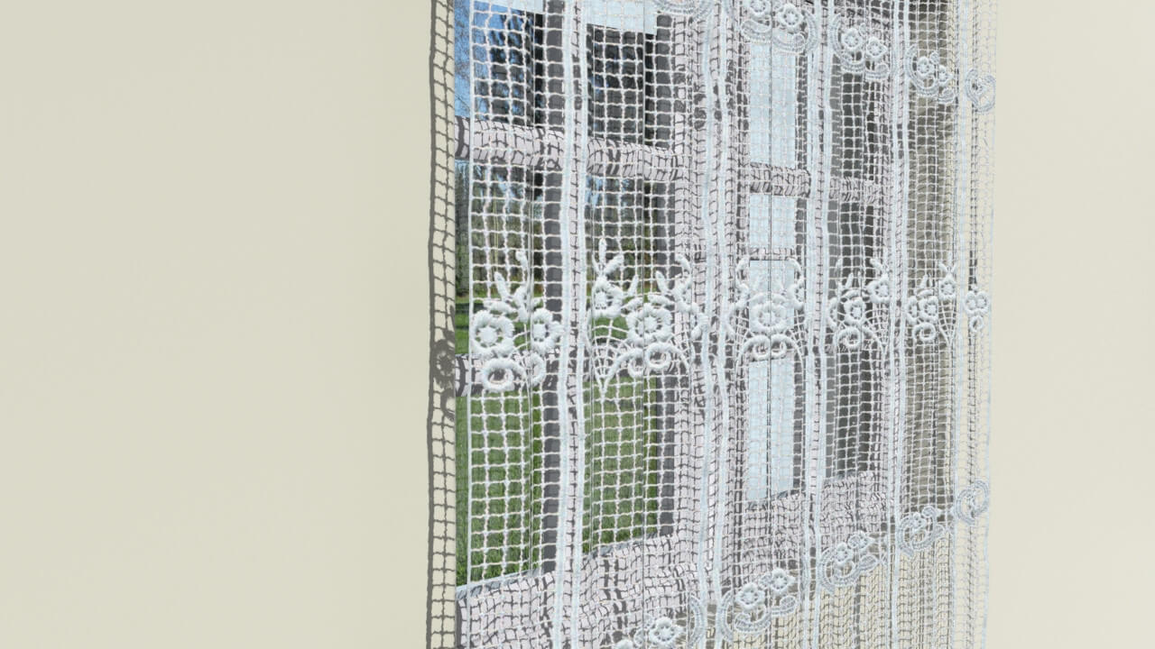 Crochet Lace Curtains 3d Model By Buncic 