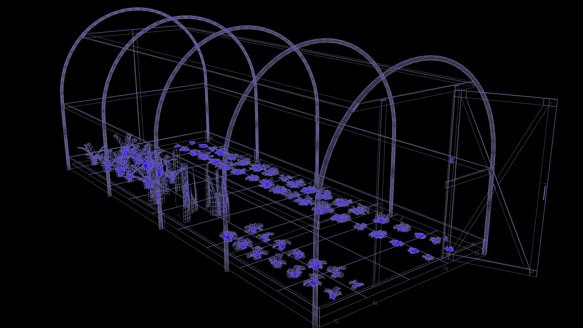 Greenhouse Rendering Plastic Greenhouse - 3D Model by Buncic