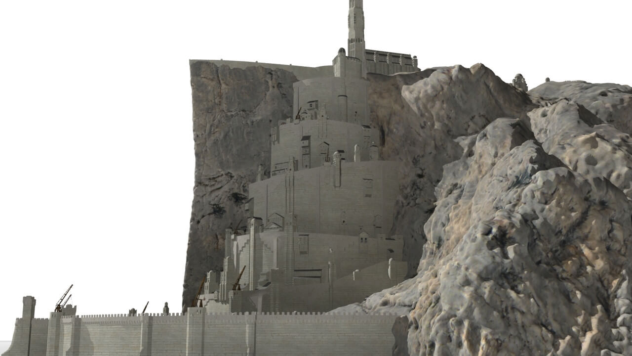 Minas Tirith 3D Model by Buncic