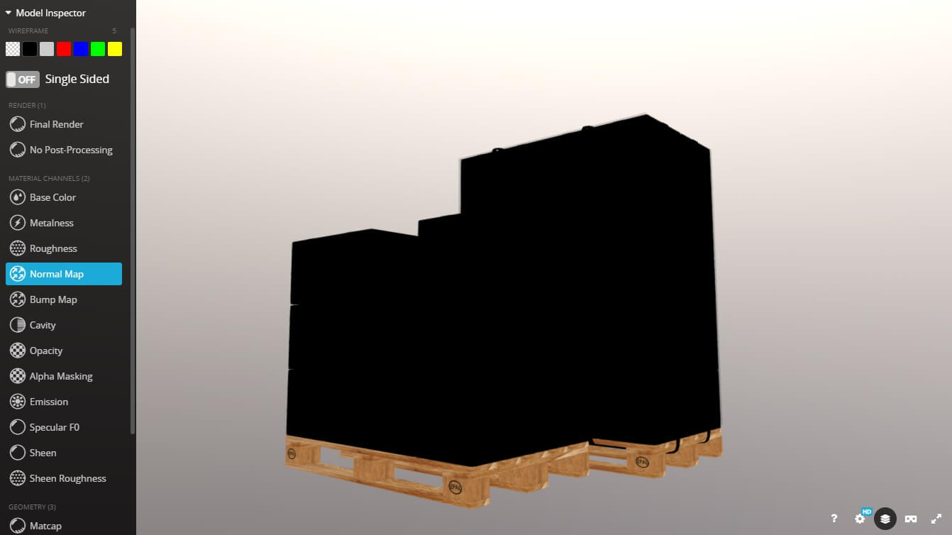 Pallets With Boxex - 3D Model by C-MES