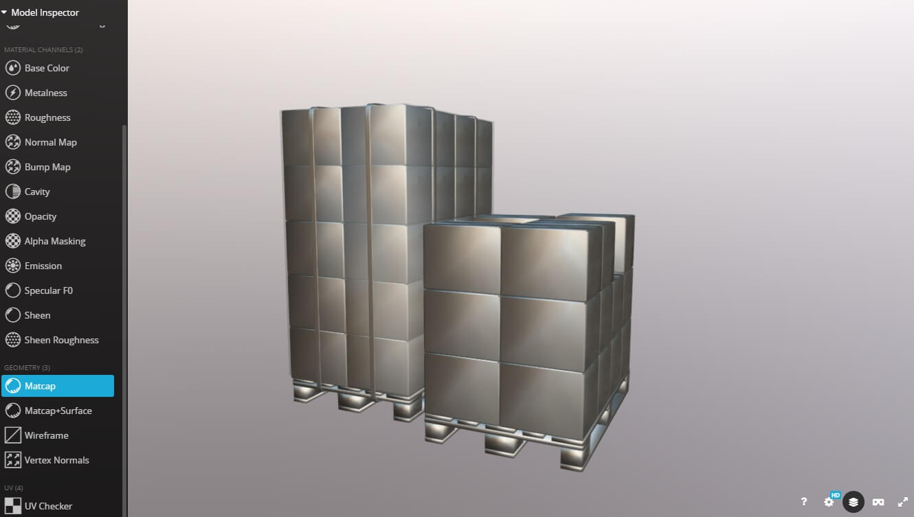 Pallets With Boxex - 3D Model by C-MES