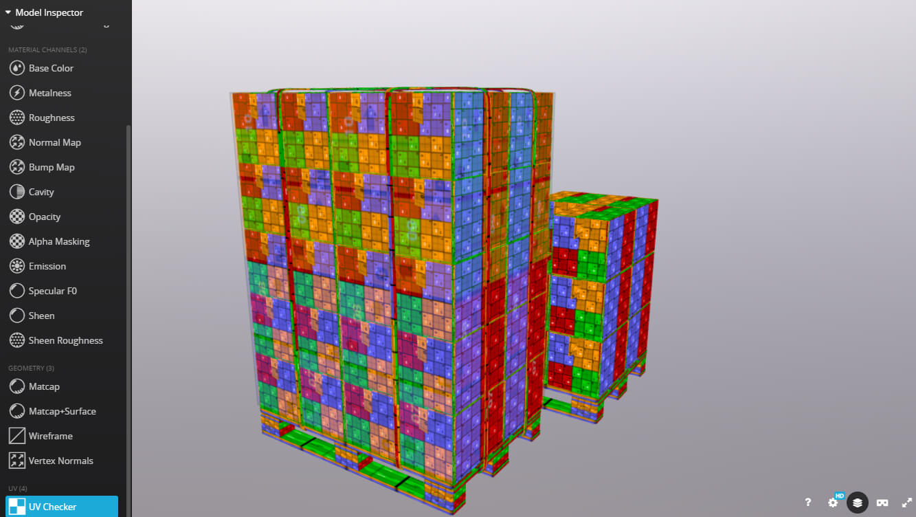 Pallets With Boxex - 3D Model by C-MES