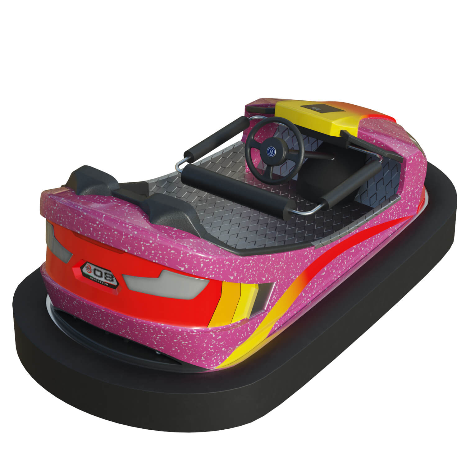 Bumper Car Pink 3D Model by Cactus3D