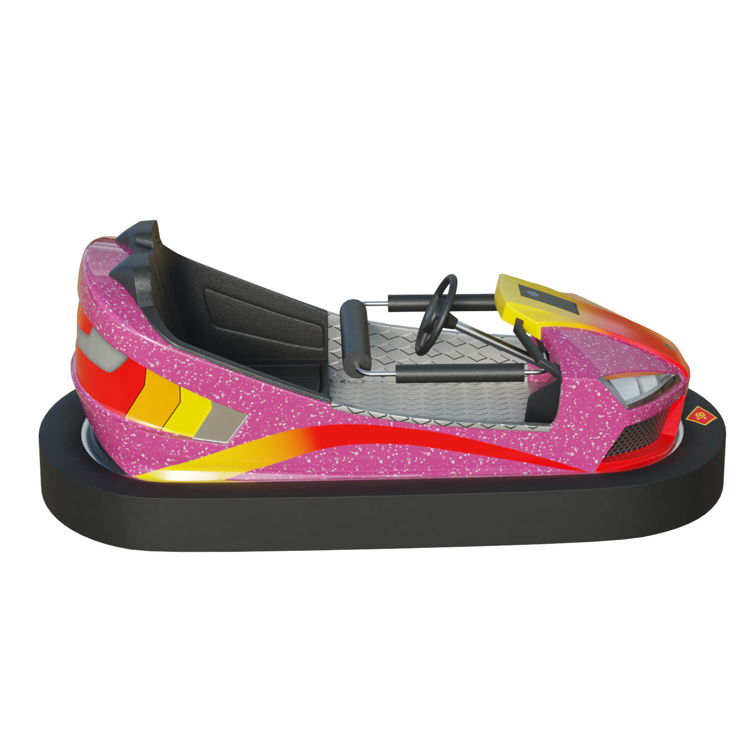 Bumper Car Pink 3D Model by Cactus3D