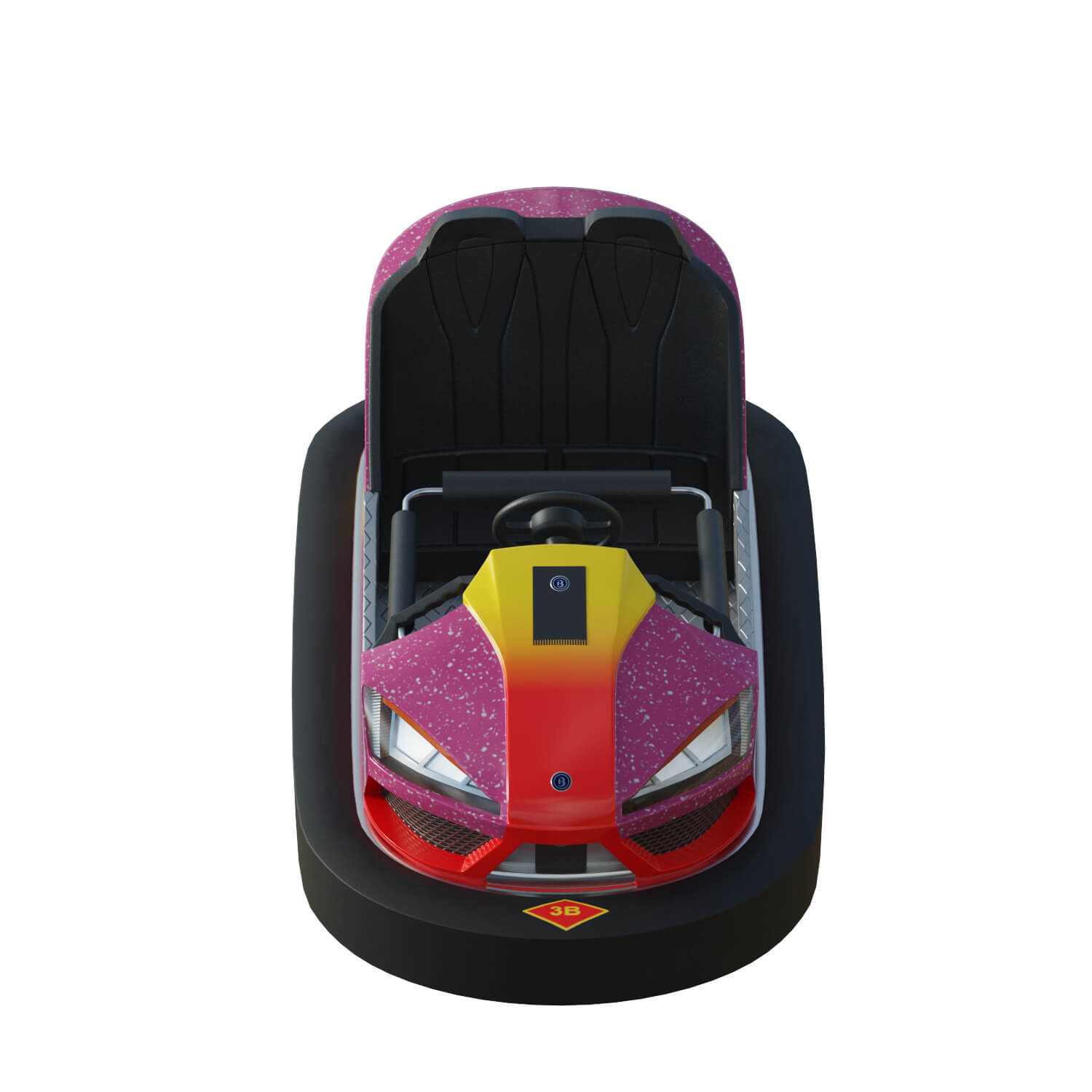 Bumper Car Pink 3D Model by Cactus3D