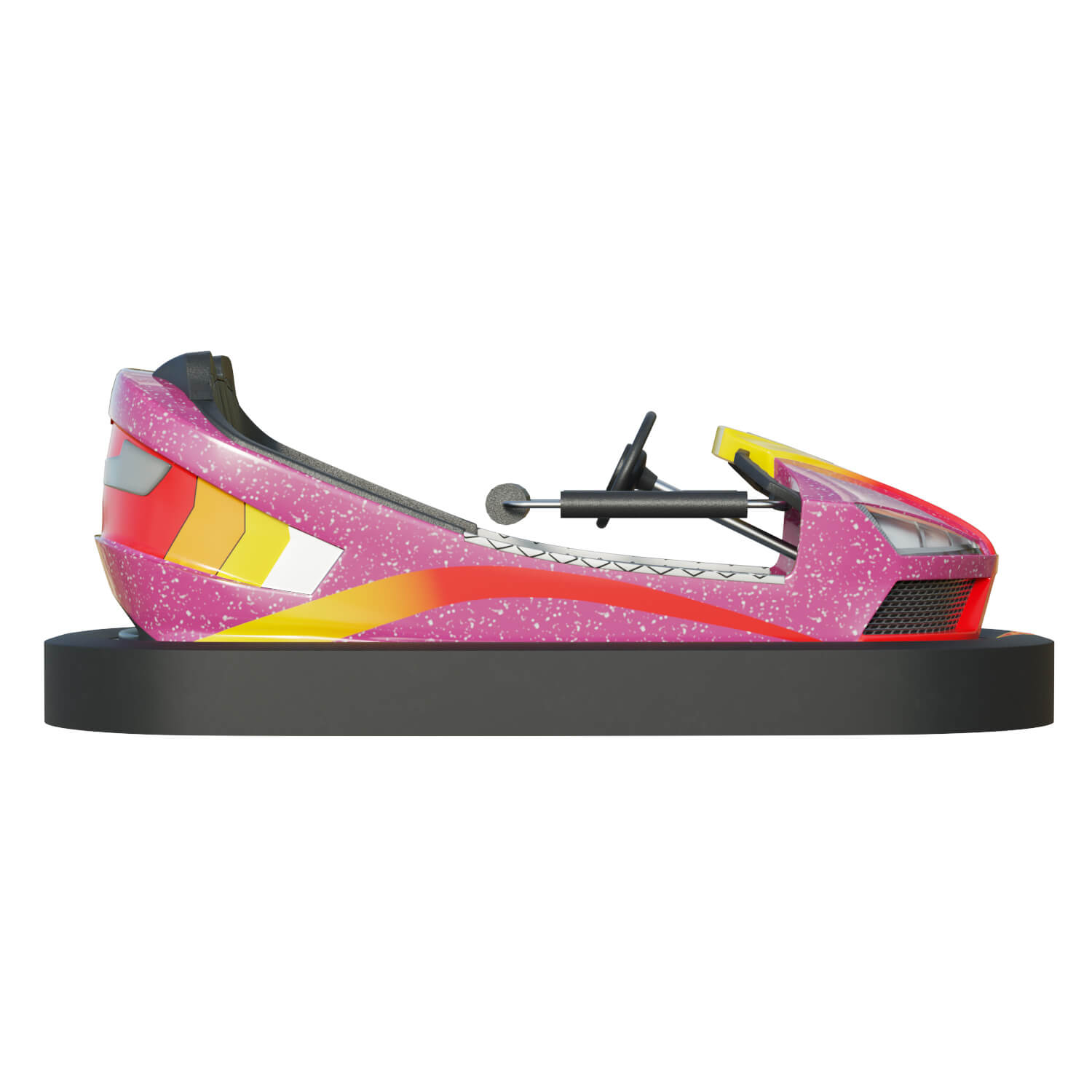 Bumper Car Pink 3D Model by Cactus3D