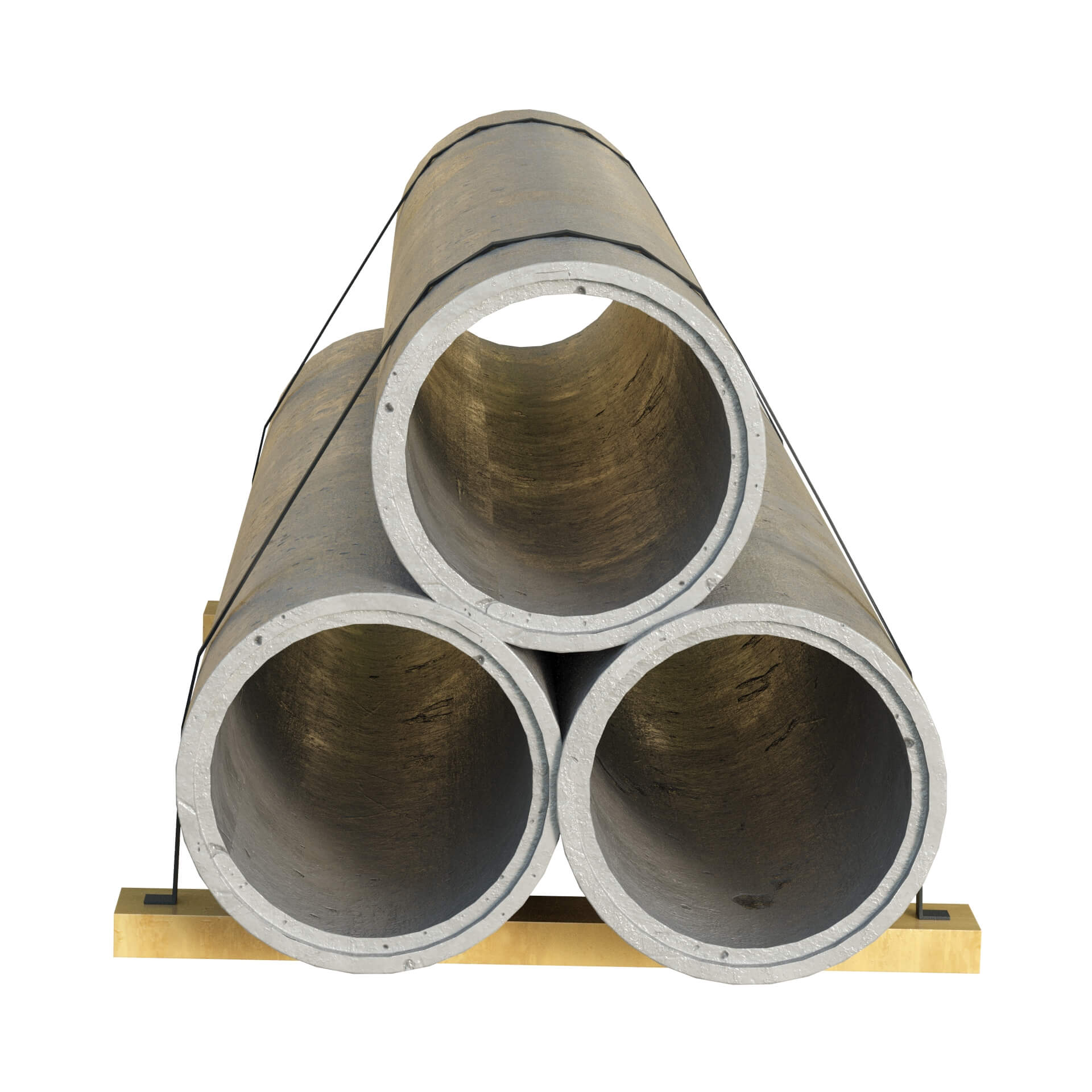 Concrete Pipes - 3D Model by Cactus3D