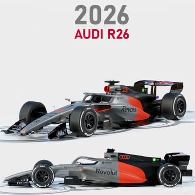 F1 Audi R26 2026 - 3D Model by Cactus3D