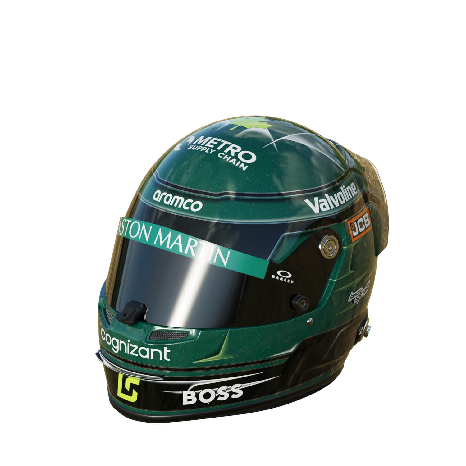 Casque F1 Spark 1:5 - Lance Stroll #18 Canada GP 2024 - Modèle Réduit Neuf - Réf. 5HSP116