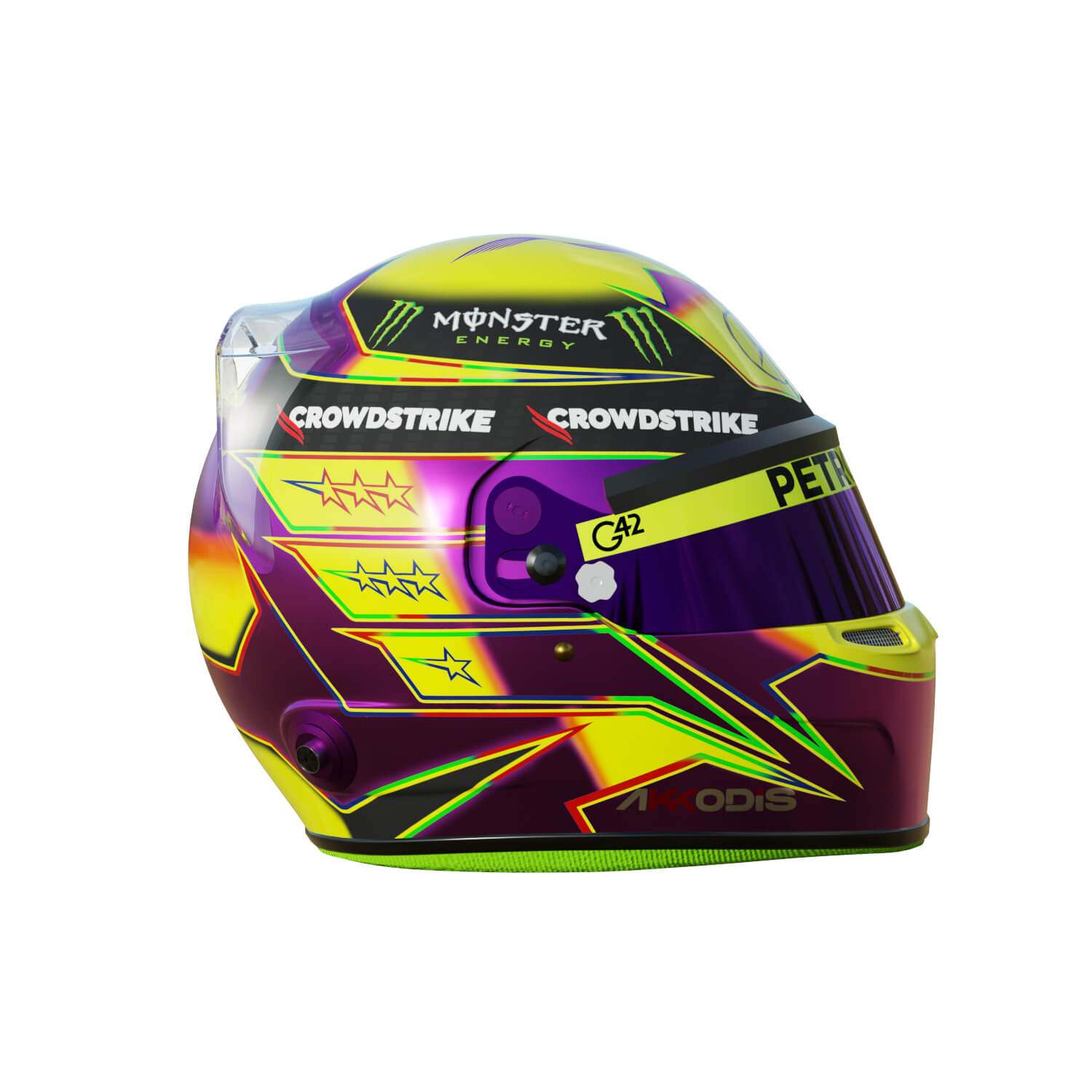 F1 Lewis Hamilton Helmet 2023 - 3D Model by Cactus3D