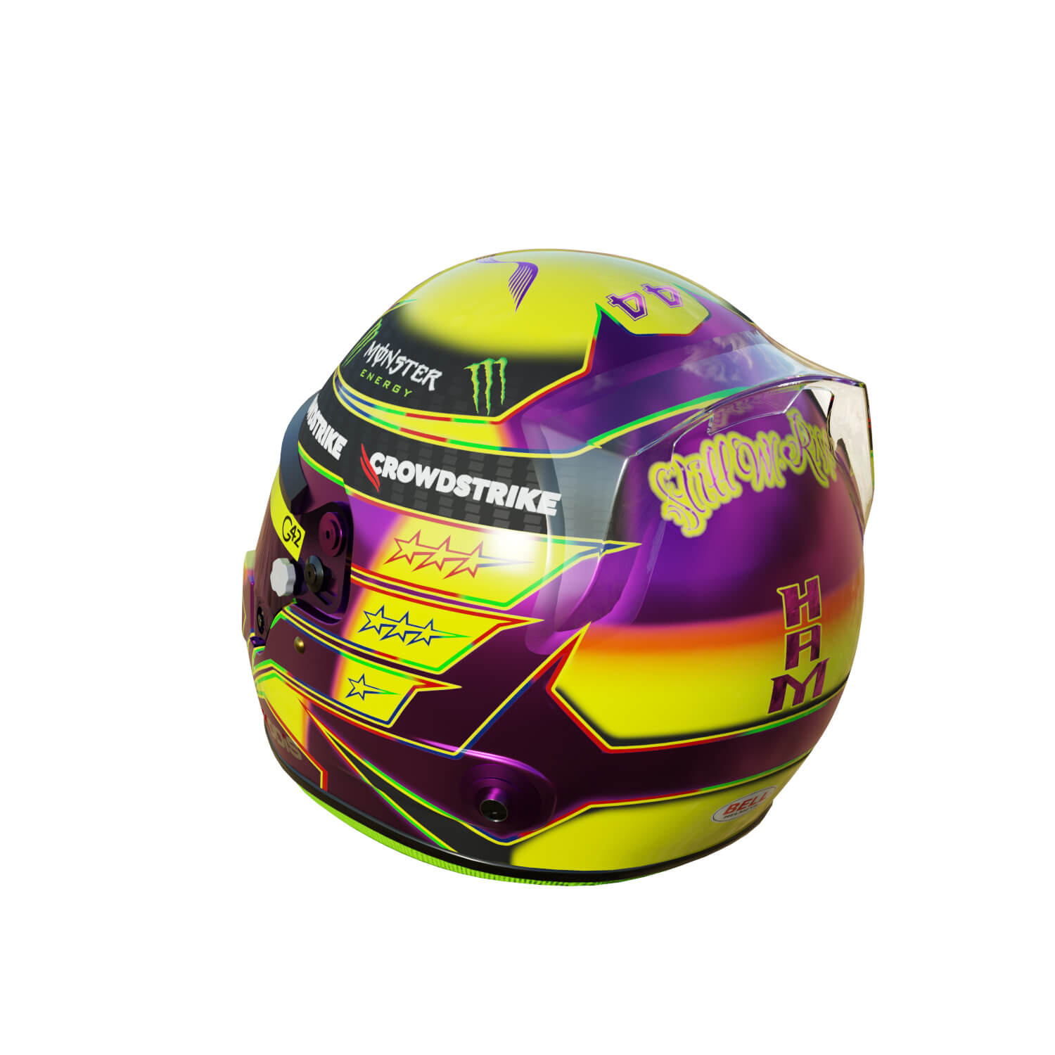 F1 Lewis Hamilton Helmet 2023 - 3D Model by Cactus3D