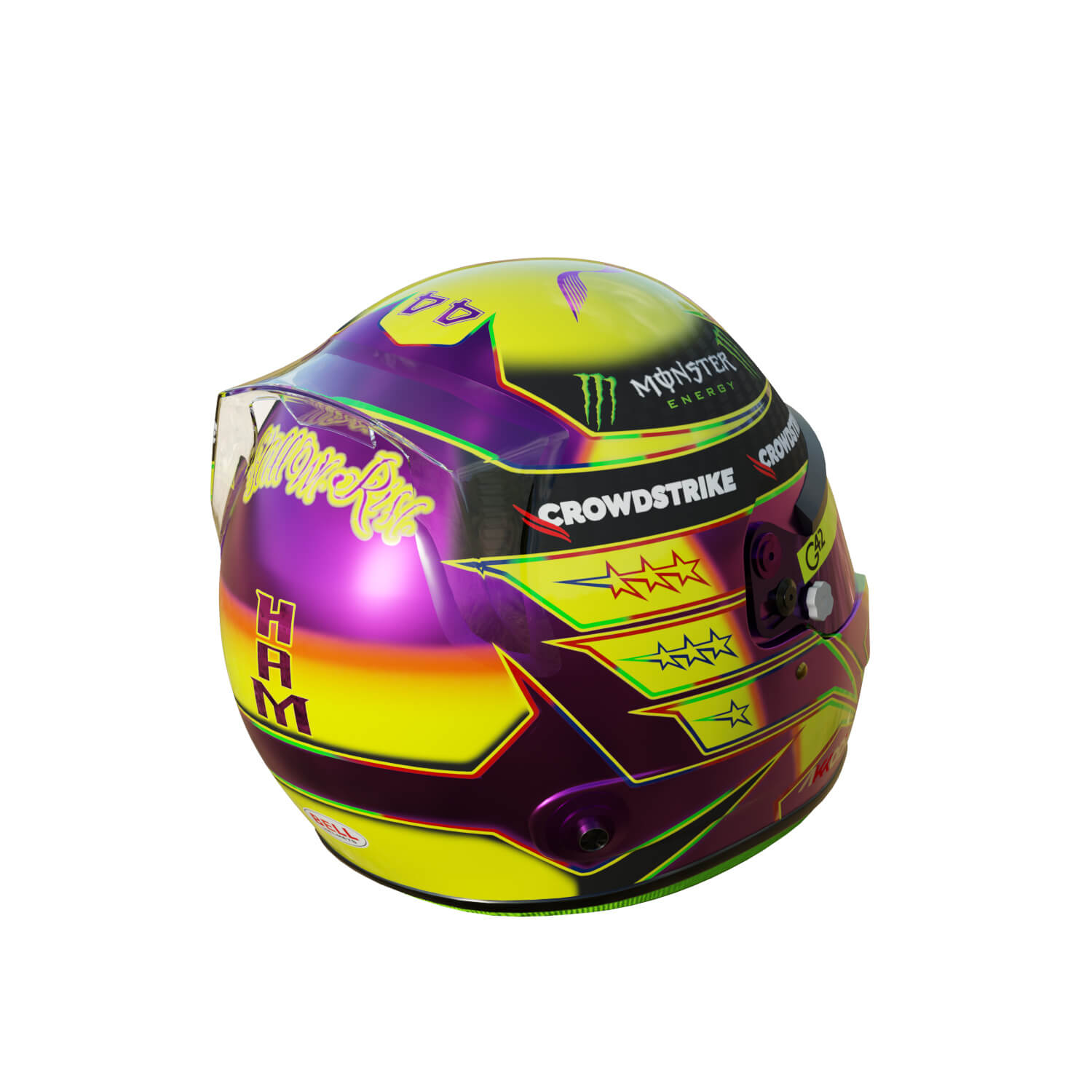 F1 Lewis Hamilton Helmet 2023 - 3D Model by Cactus3D