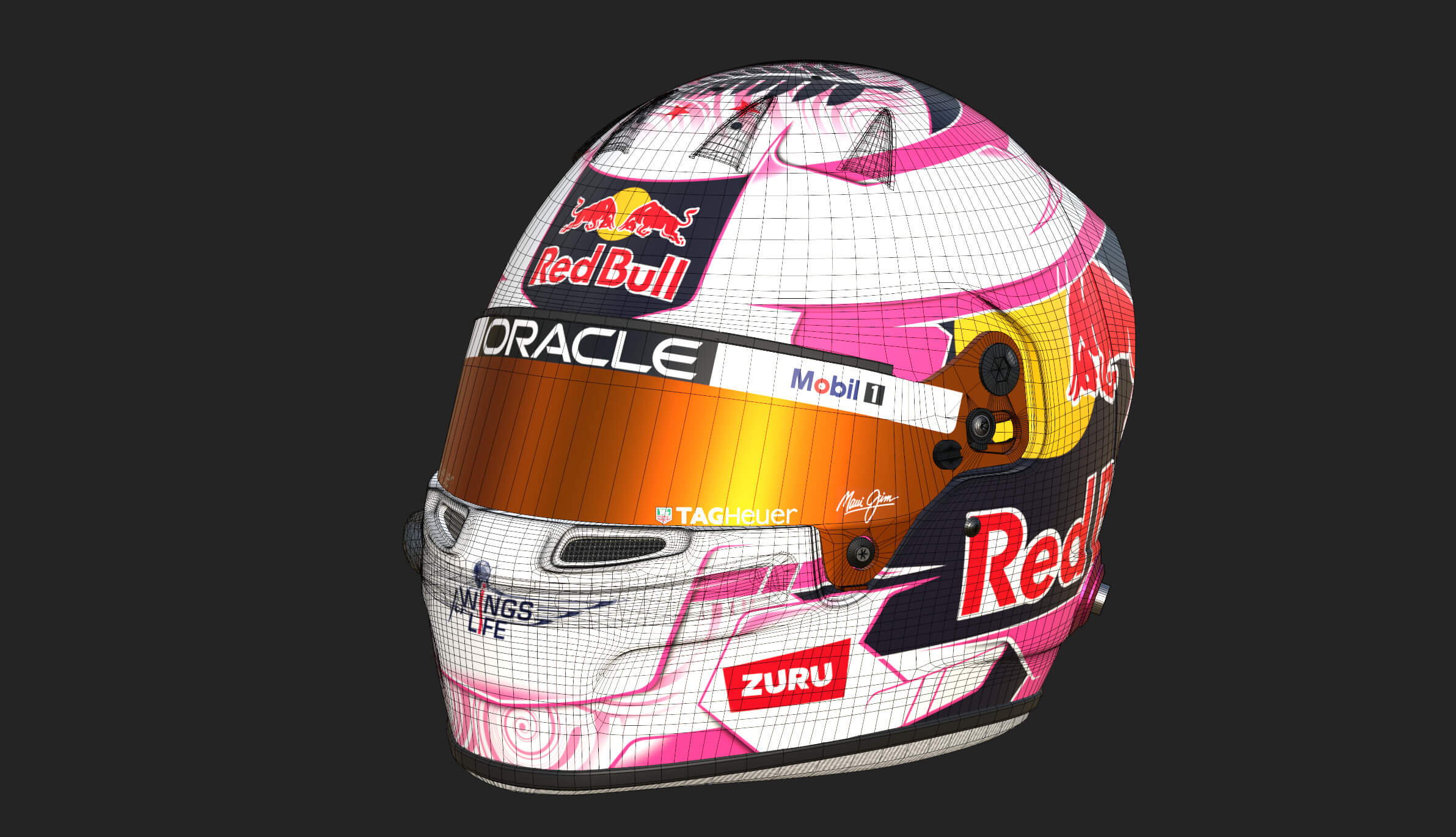 F1 Liam Lawson Helmet 2025 3D Model By Cactus3D F1 Liam Lawson Helmet 2025 3D Model By Cactus3D