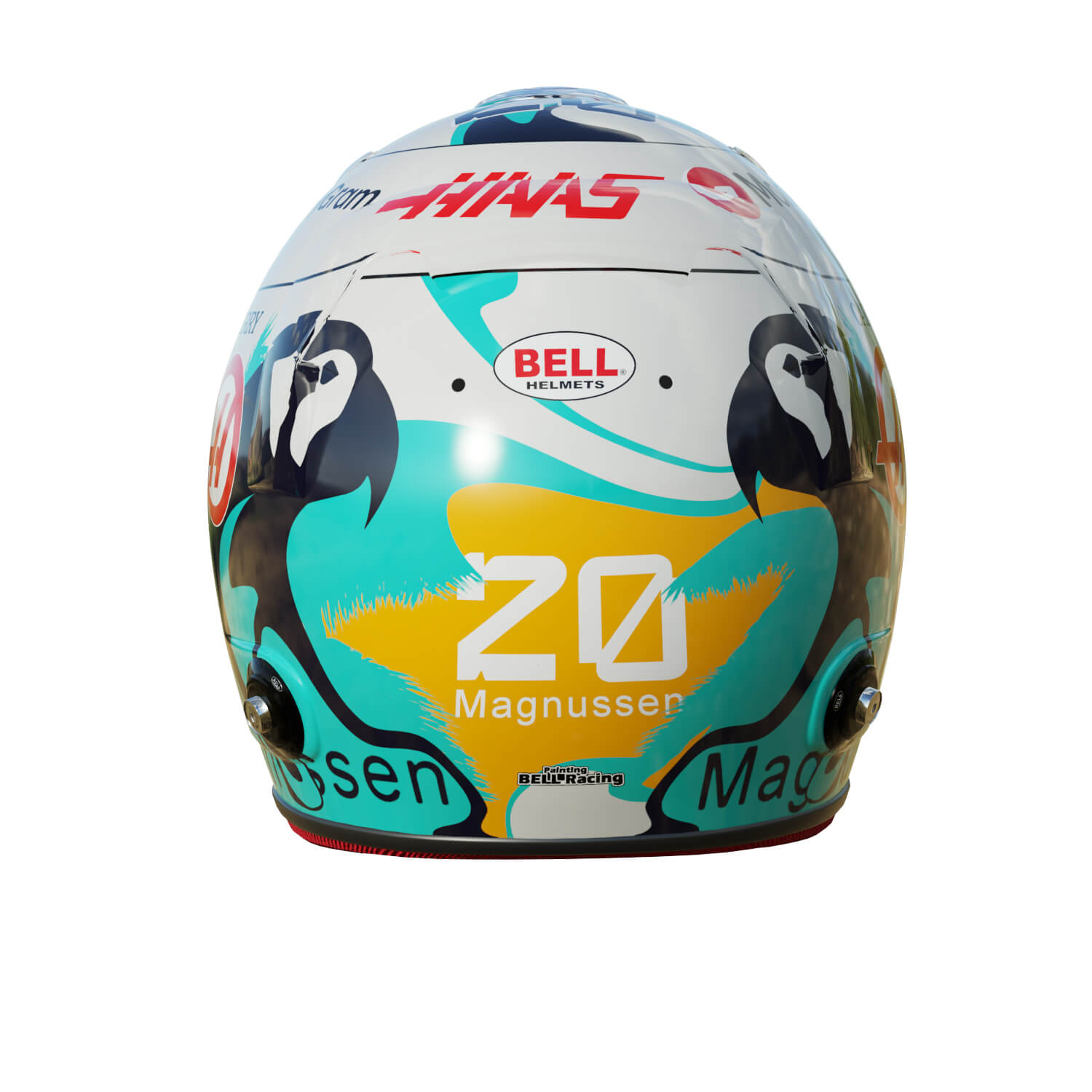 Casque Miniature Kevin Magnussen F1 2023 - Spark 1/5 - 5HF097 - Neuf