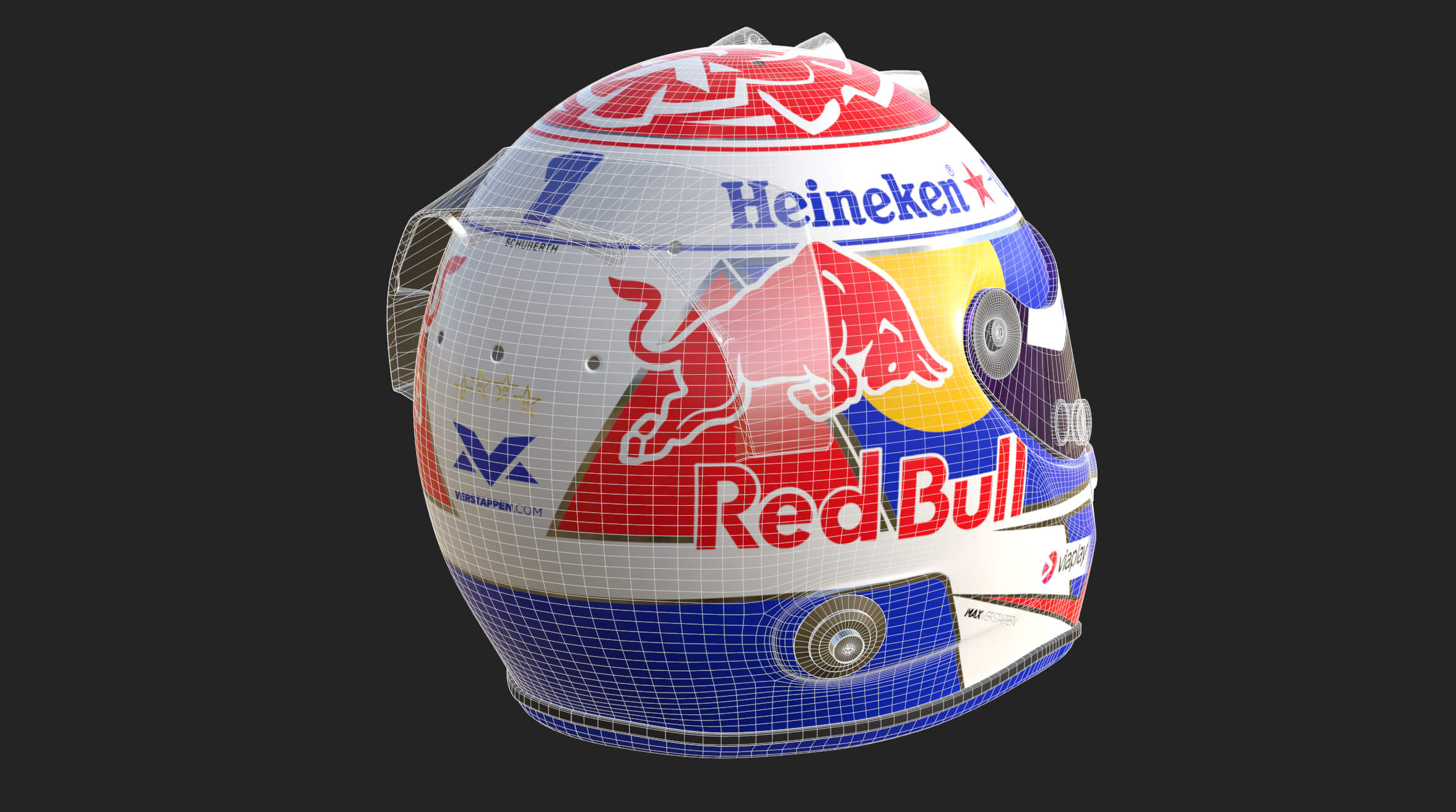 F1 Max Verstappen Helmet 2025 3d Model By Cactus3d