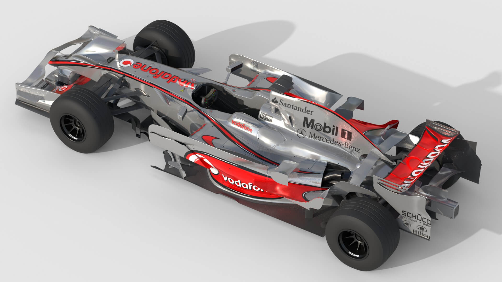 F1 McLaren MP4-23 2008 3D Model by Cactus3D
