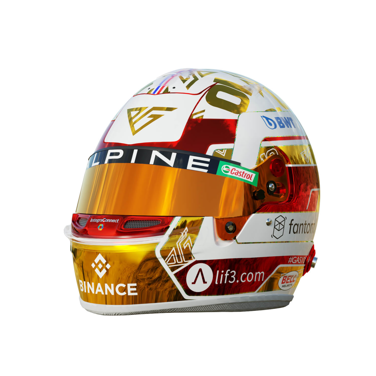 F1 Pierre Gasly Helmet 2023 3D Model by Cactus3D