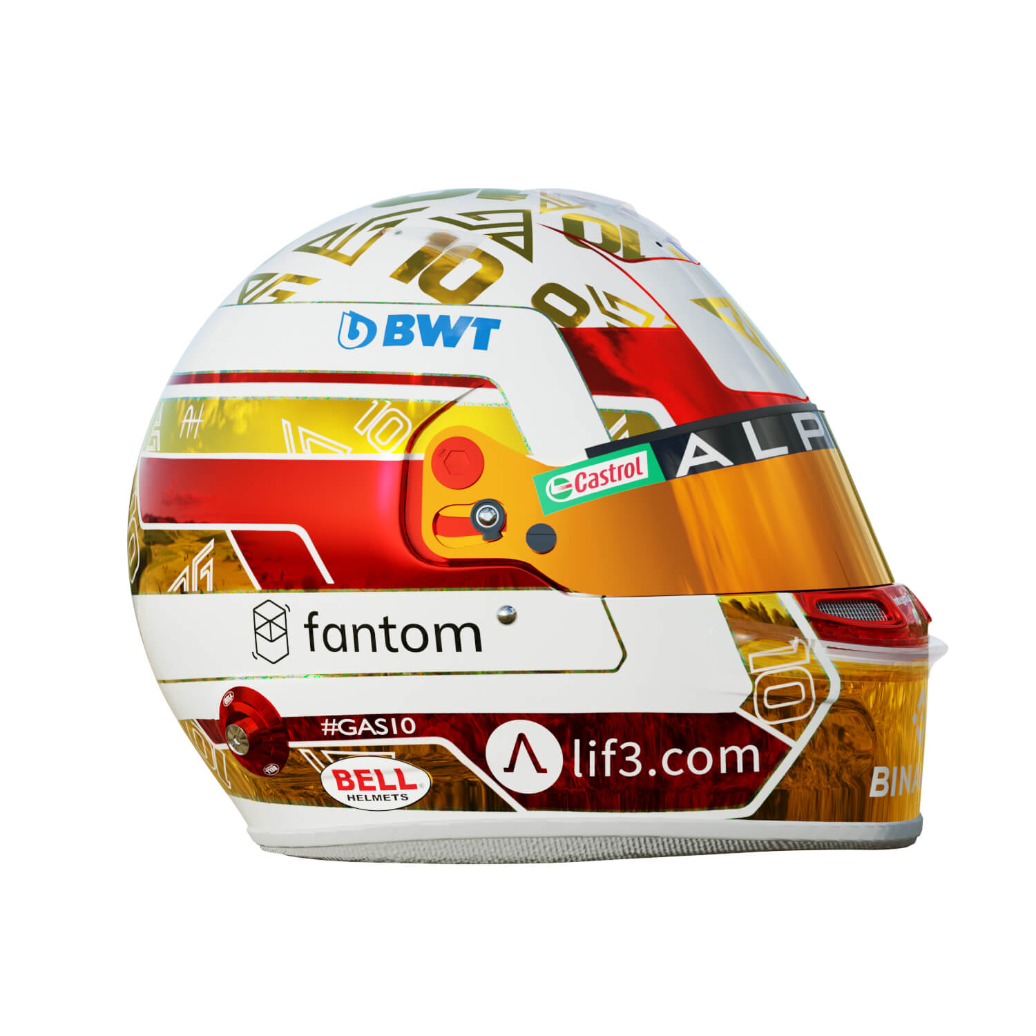 F1 Pierre Gasly Helmet 2023 3D Model by Cactus3D