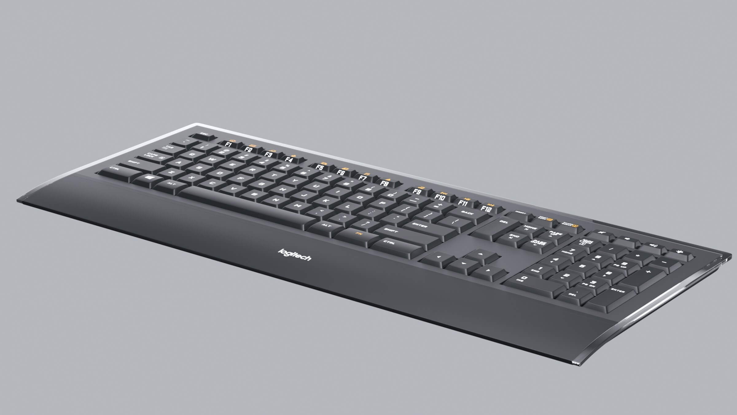 Logitech K740 Keyboard - 3D Model by Cactus3D