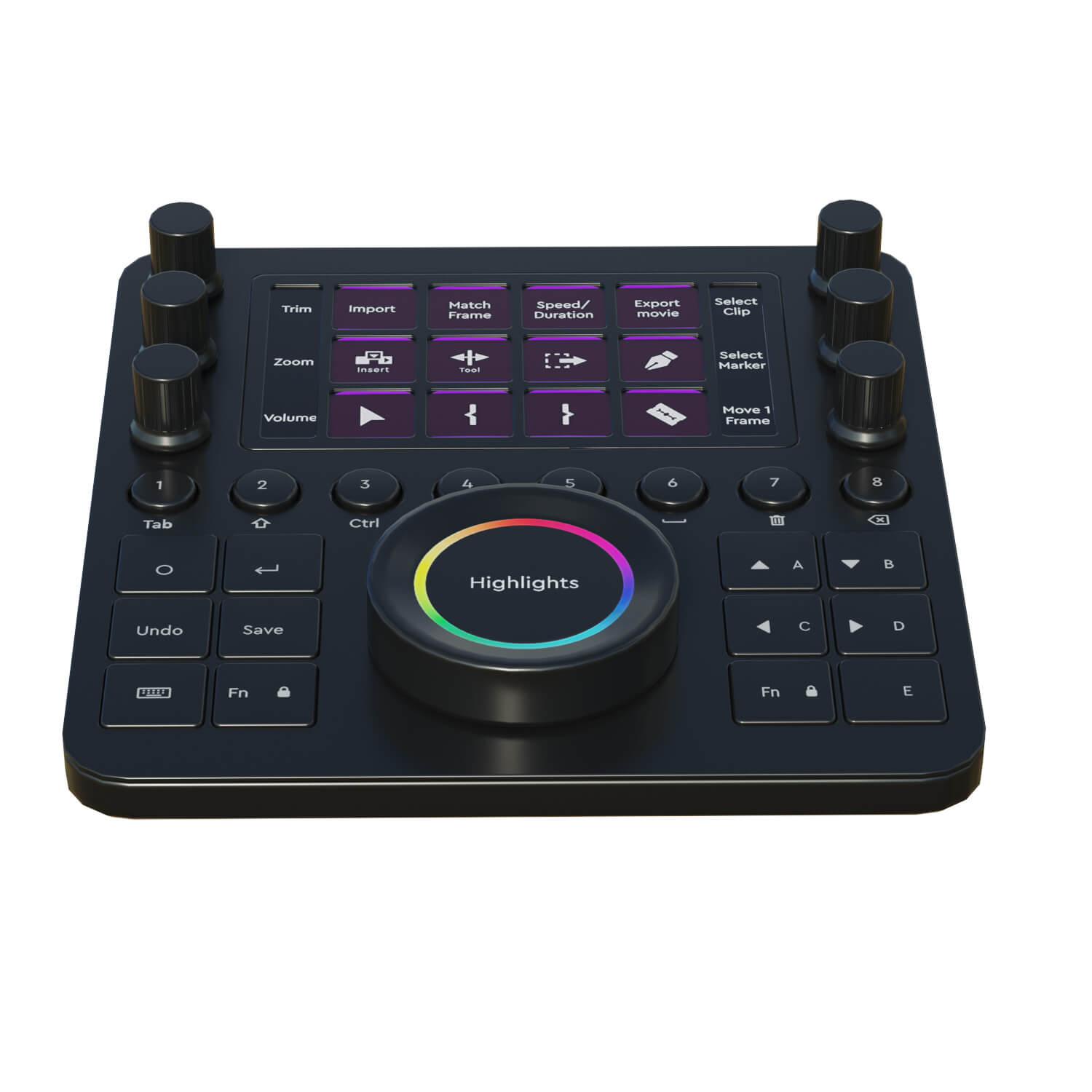 Custodia Rigida Per Loupedeck Creative Tool – Borsa Da Trasporto Protettiva Con Interno In Velluto, Design Elegante Nero - 6
