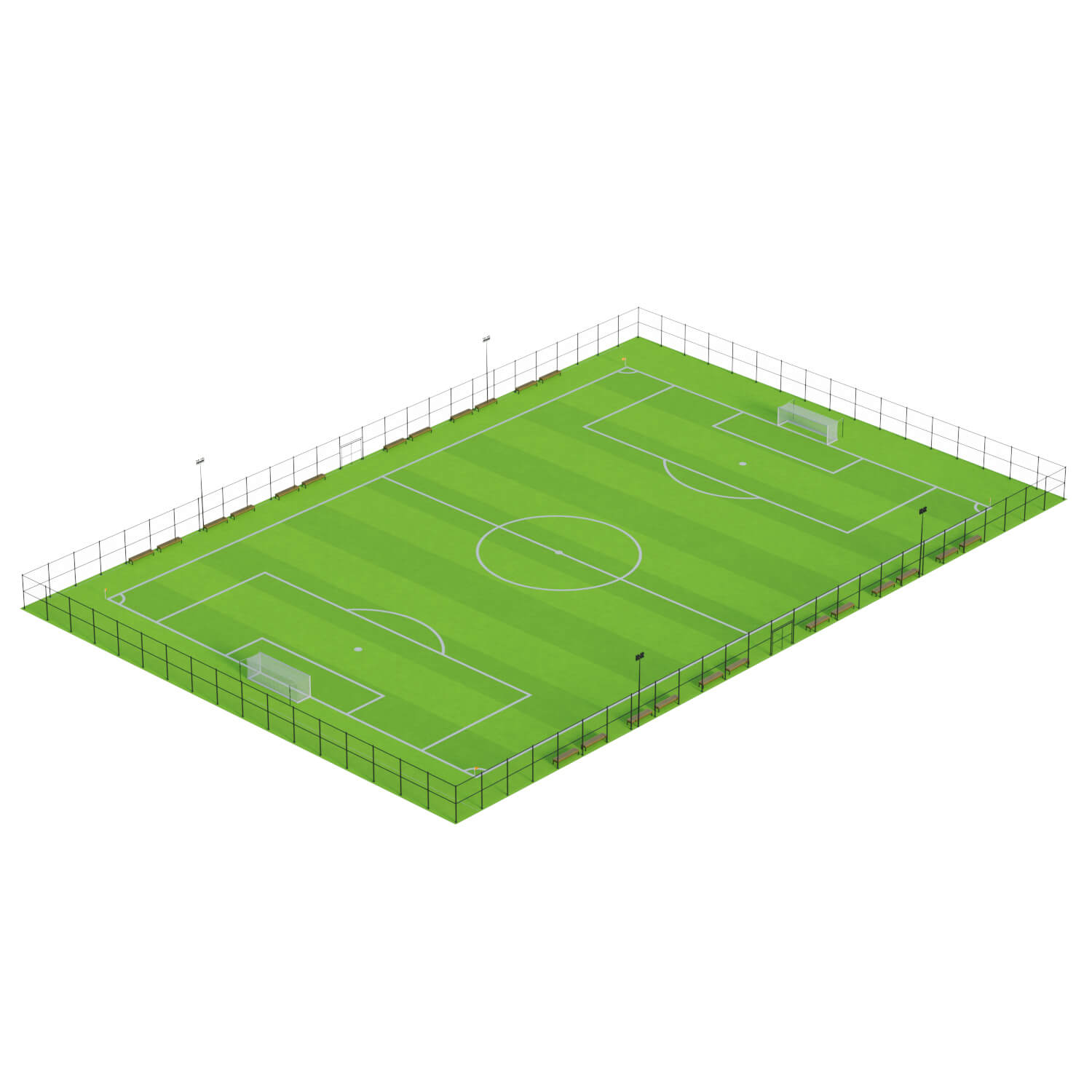 Soccer Field - 3D Model by Cactus3D