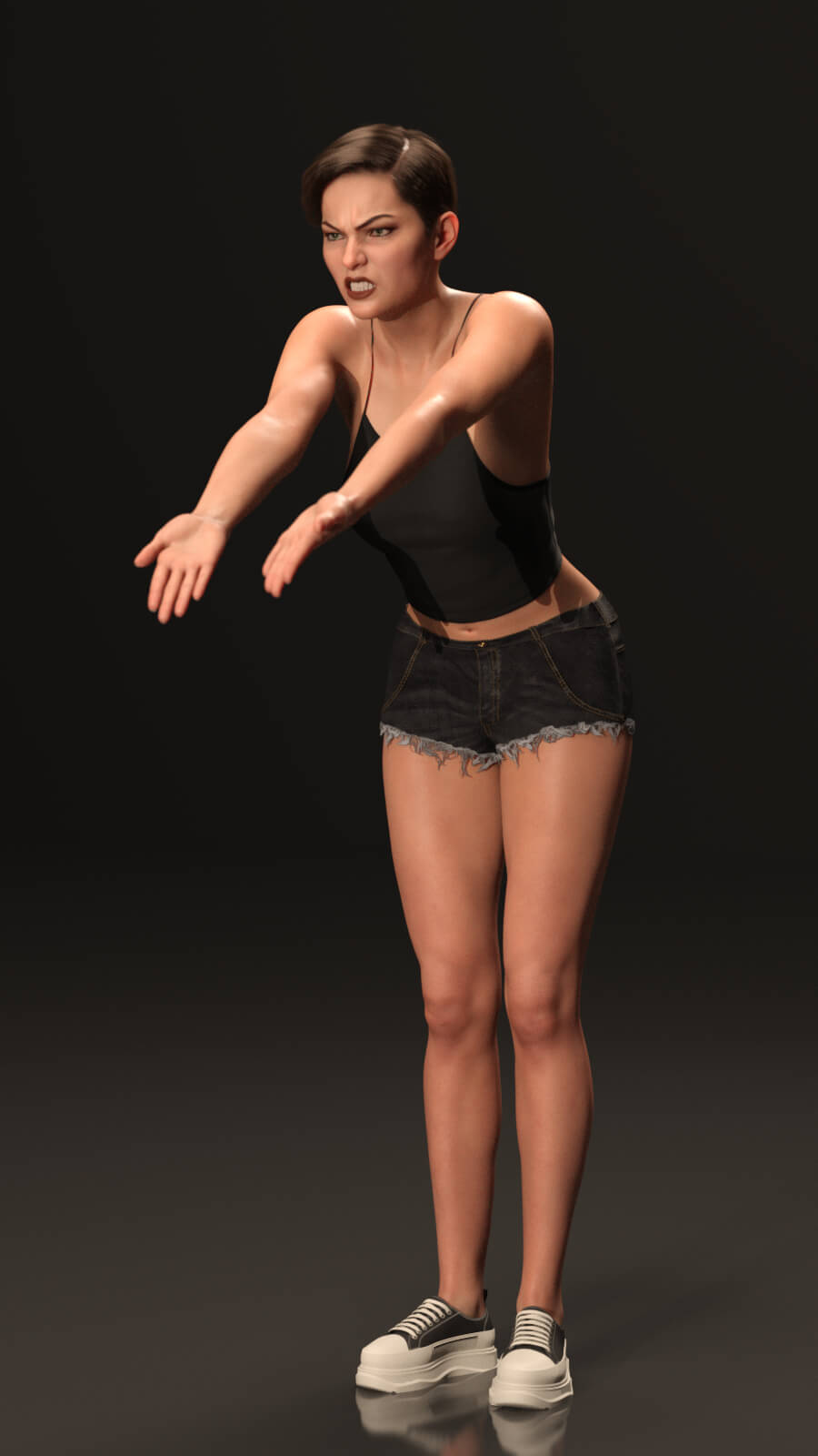 Csr - Angry Woman Poses for G8F and G9 Daz Content by CaesarTheGreat
