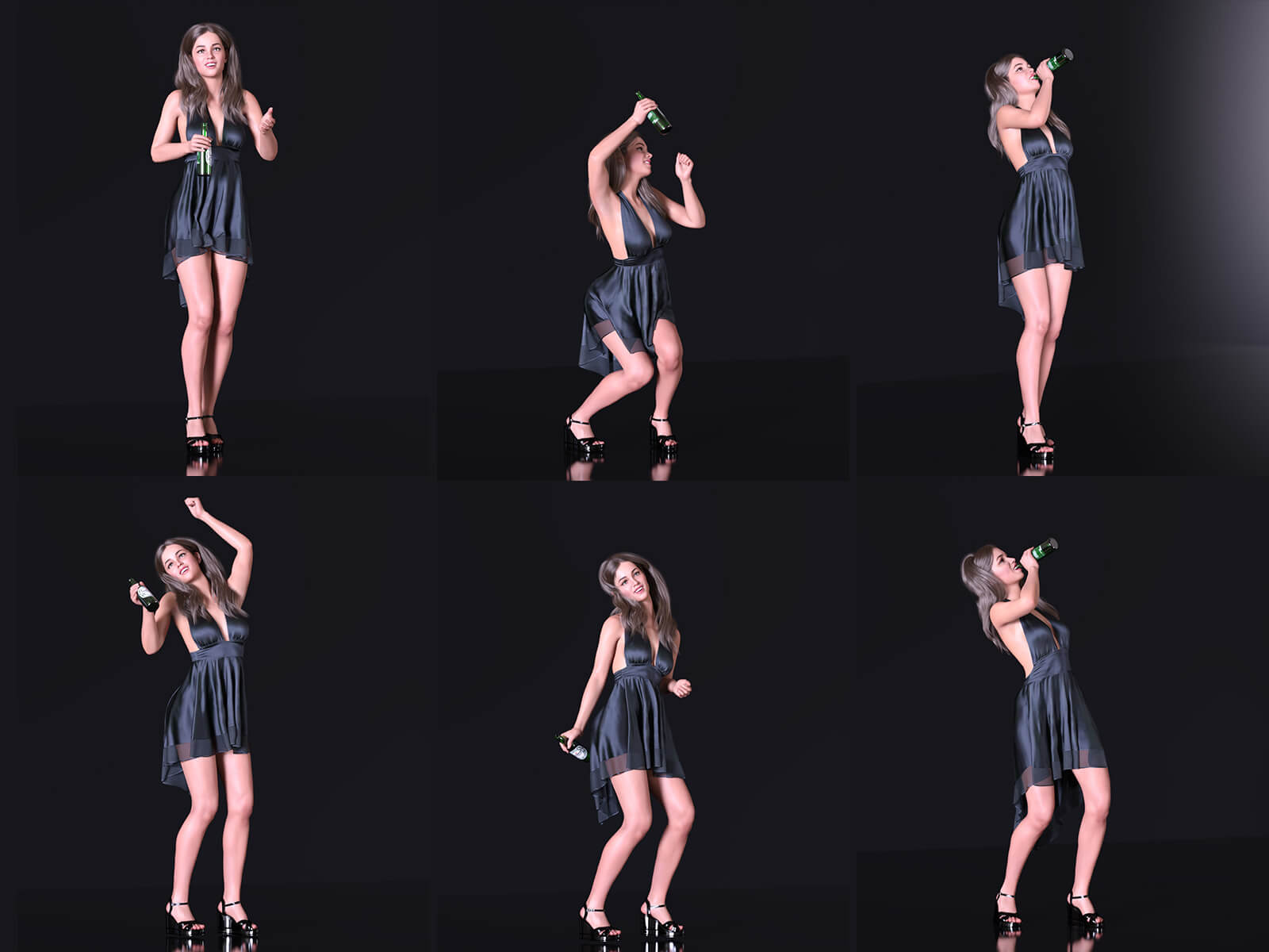 Csr - Drunk Poses for G8F-M and G9F-M