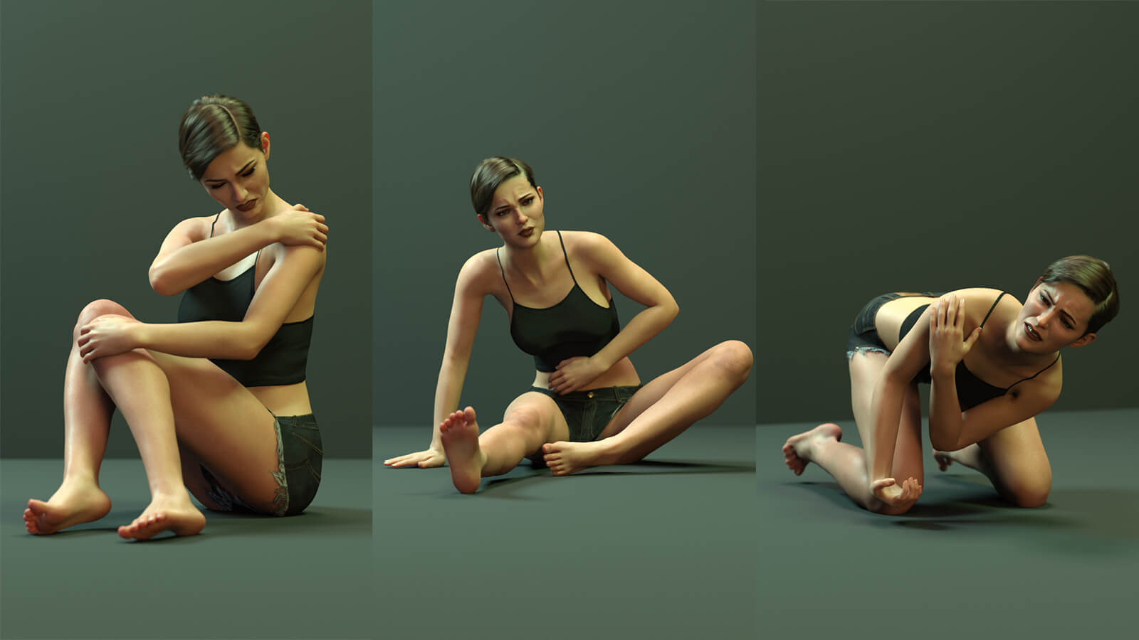 Csr - Injured Poses With Mirrors For G8F and G9