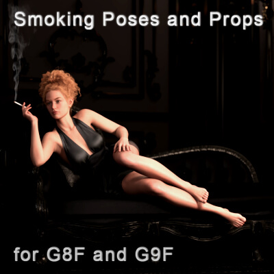 CSR - Smoking Poses 2 and Props for G8F and G9F by CaesarTheGreat